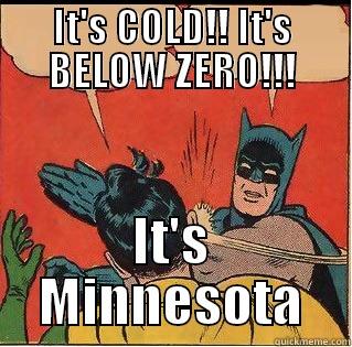 IT'S COLD!! IT'S BELOW ZERO!!! IT'S MINNESOTA Slappin Batman