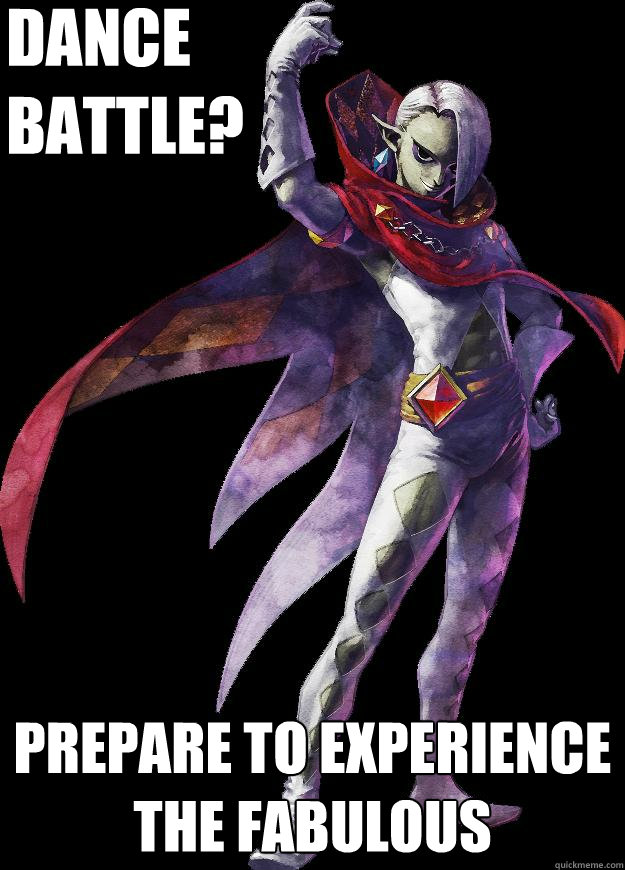 Dance
battle? Prepare to experience the fabulous   Gay Ghirahim