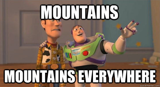 Mountains mountains everywhere  Toy Story Everywhere