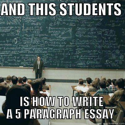 AND THIS STUDENTS  IS HOW TO WRITE A 5 PARAGRAPH ESSAY  Misc