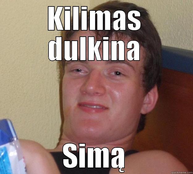 KILIMAS DULKINA SIMĄ 10 Guy