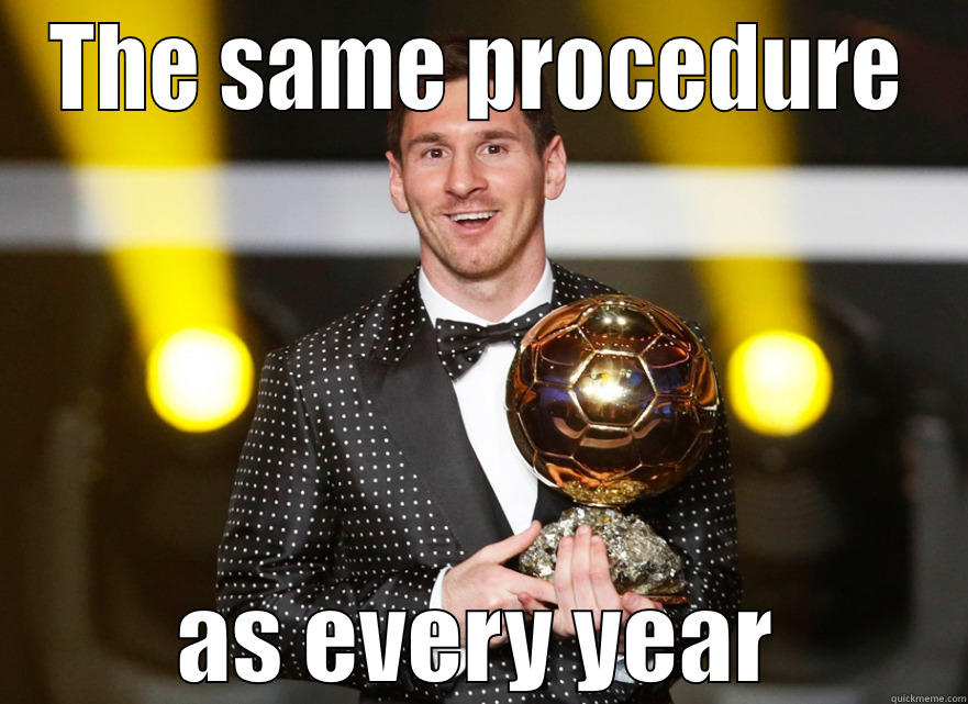 Sorry CR7 - THE SAME PROCEDURE AS EVERY YEAR Misc