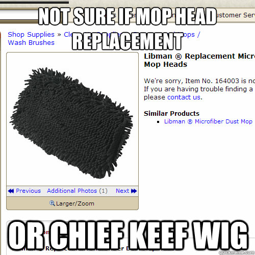 Not sure if Mop Head Replacement Or Chief Keef Wig - Not sure if Mop Head Replacement Or Chief Keef Wig  Misc