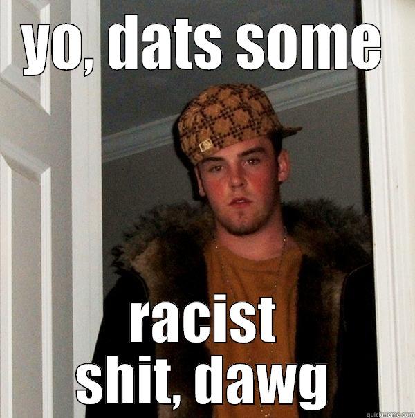 yo dog - YO, DATS SOME RACIST SHIT, DAWG Scumbag Steve