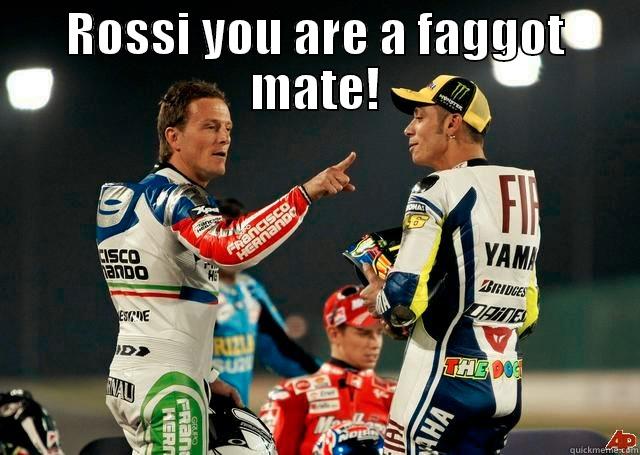 Rossi owned! - ROSSI YOU ARE A FAGGOT MATE!  Misc