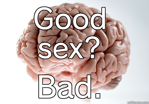 GOOD SEX? BAD. Scumbag Brain