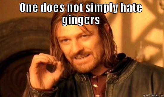 Ginger g - ONE DOES NOT SIMPLY HATE GINGERS  Boromir