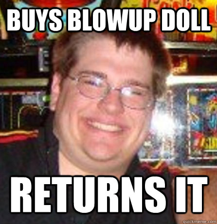 buys blowup doll returns it - buys blowup doll returns it  DOLLARDOLLARDOLLAR