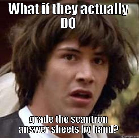 Behavioral med final - WHAT IF THEY ACTUALLY DO GRADE THE SCANTRON ANSWER SHEETS BY HAND? conspiracy keanu