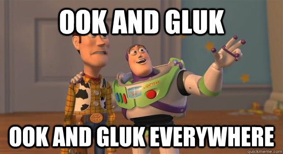 ook and gluk ook and gluk everywhere  Toy Story Everywhere