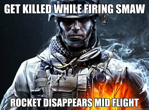 GET KILLED WHILE FIRING SMAW ROCKET DISAPPEARS MID FLIGHT - GET KILLED WHILE FIRING SMAW ROCKET DISAPPEARS MID FLIGHT  Battlefield 3