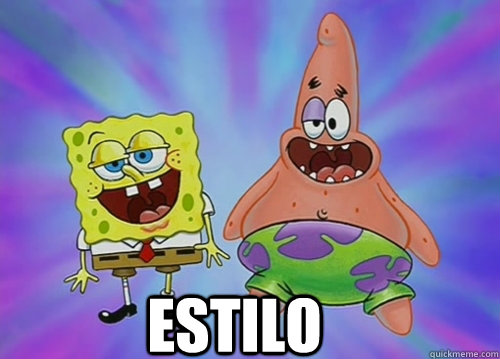 estilo - estilo  Bob Esponja y Patricio Estrella Estilo