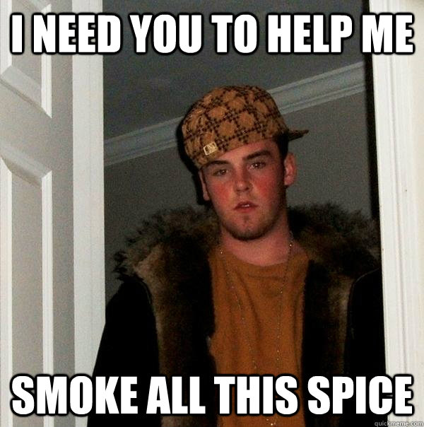 I need you to help me Smoke all this spice - I need you to help me Smoke all this spice  Scumbag Steve