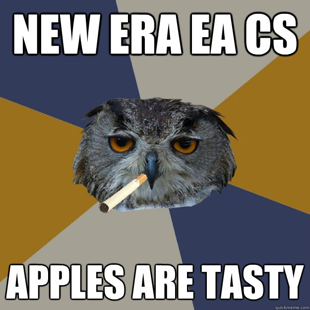 New ERA EA CS Apples are tasty  Art Student Owl