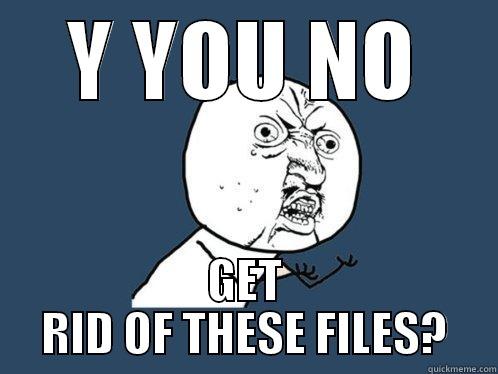 Y YOU NO GET RID OF THESE FILES? Y U No