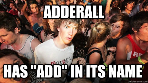 Adderall has 