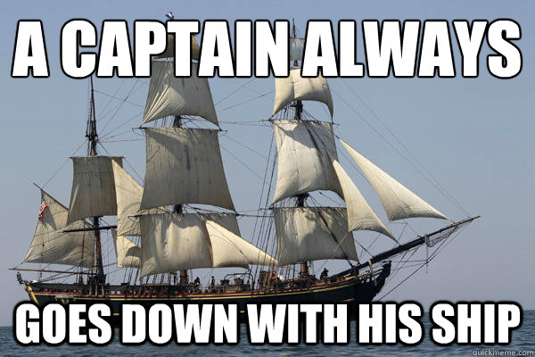 A Captain Always Goes down with his ship  HMS Bounty