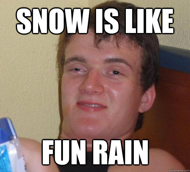 Snow is like fun rain - Snow is like fun rain  10 Guy