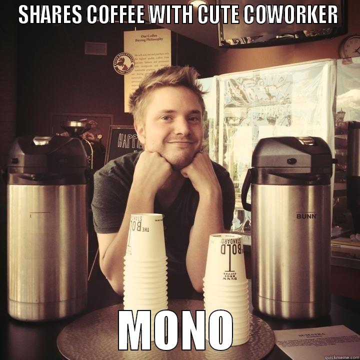 SHARES COFFEE WITH CUTE COWORKER MONO Misc