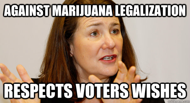 Against Marijuana Legalization Respects voters wishes - Against Marijuana Legalization Respects voters wishes  Good Girl Representative Degette