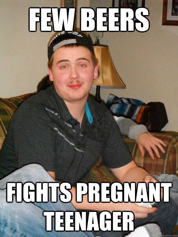 Few beers fights pregnant teenager  - Few beers fights pregnant teenager   bussey