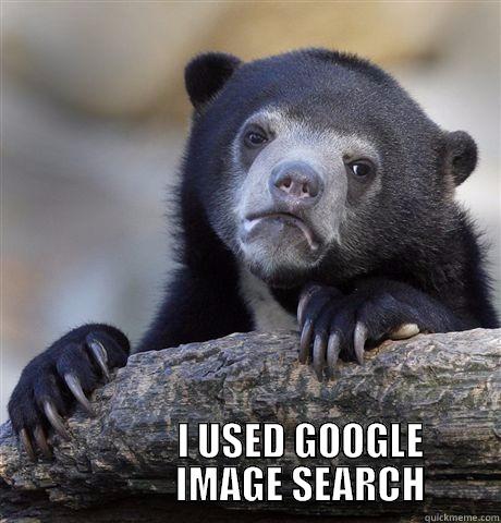 I cheated -                I USED GOOGLE               IMAGE SEARCH Confession Bear