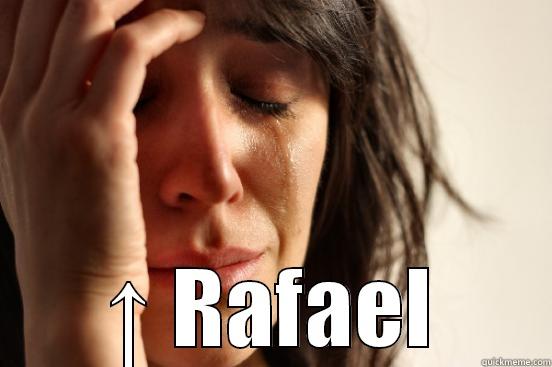  ↑ RAFAEL First World Problems