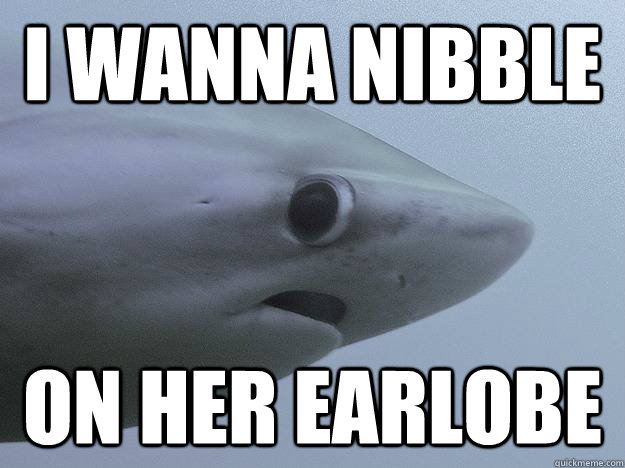 I wanna nibble on her earlobe - I wanna nibble on her earlobe  Shy Shark