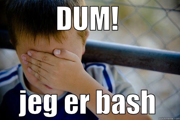 DUM! JEG ER BASH Confession kid