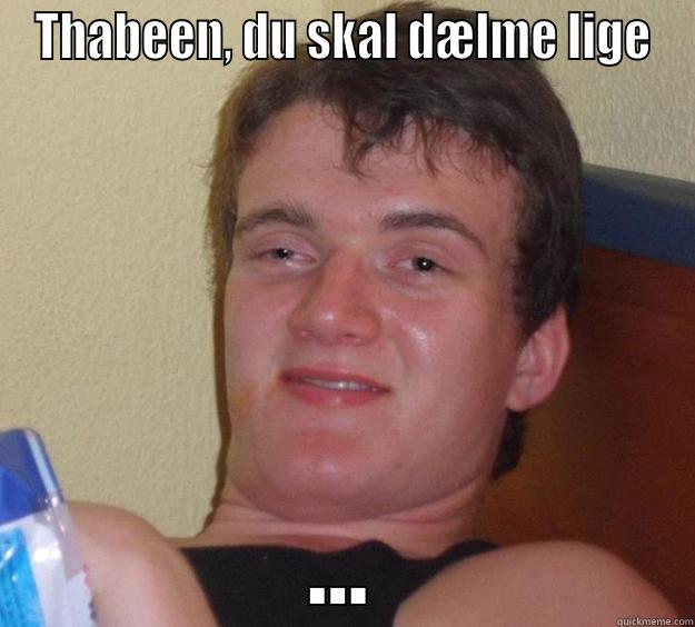 In a nutshell - THABEEN, DU SKAL DÆLME LIGE ... 10 Guy