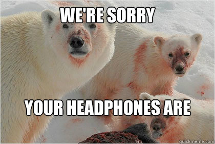 We're sorry Your Headphones are discontinued  Bad News Bears