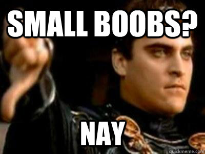 Small boobs? Nay - Small boobs? Nay  Downvoting Roman