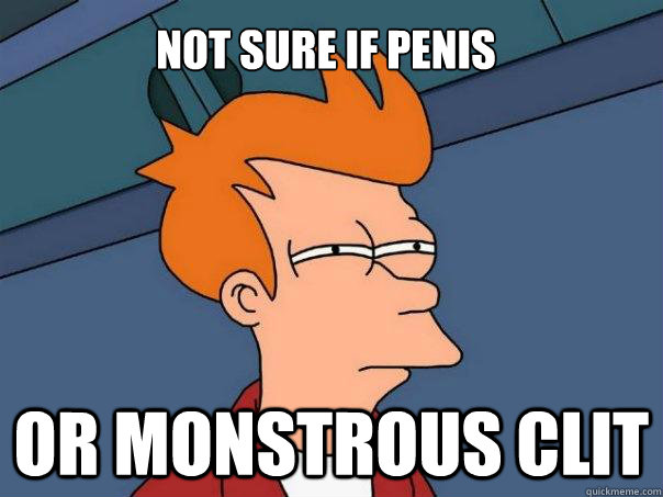 Not sure if penis or monstrous clit  Futurama Fry