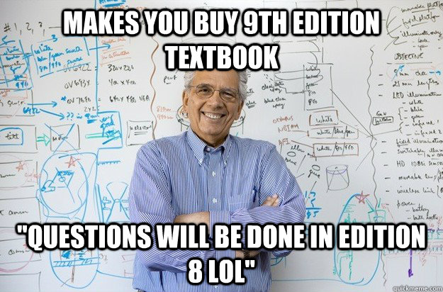 makes you buy 9th edition textbook 