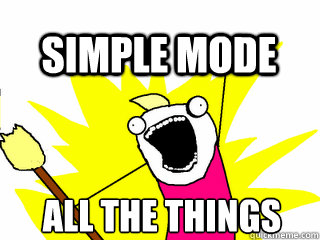 ALL THE THINGS Simple Mode - ALL THE THINGS Simple Mode  All The Thigns