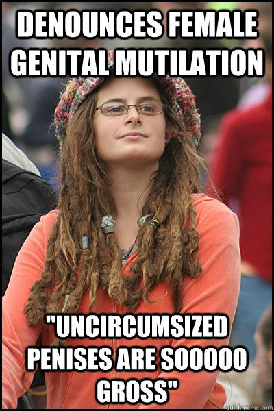 DENOUNCES FEMALE GENITAL MUTILATION 