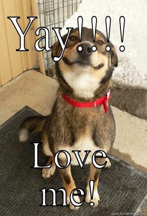 YAY!!!! LOVE ME! Good Dog Greg