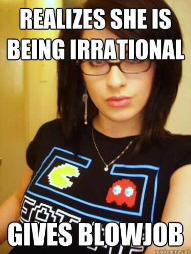 Realizes she is being irrational gives blowjob - Realizes she is being irrational gives blowjob  Cool Chick Carol