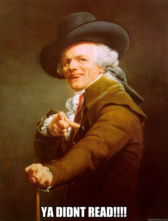  YA didnt read!!!!  Joseph Ducreux