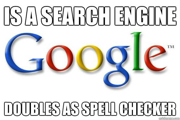 Is a search engine doubles as spell checker - Is a search engine doubles as spell checker  Good Guy Google