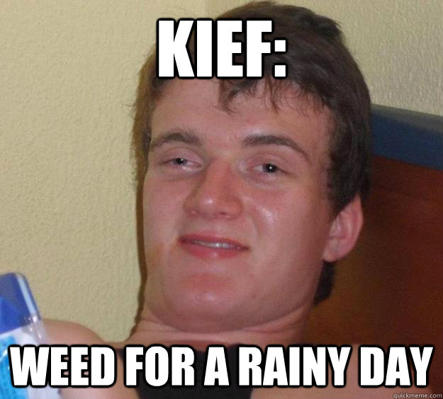 Kief: weed for a rainy day  10 Guy