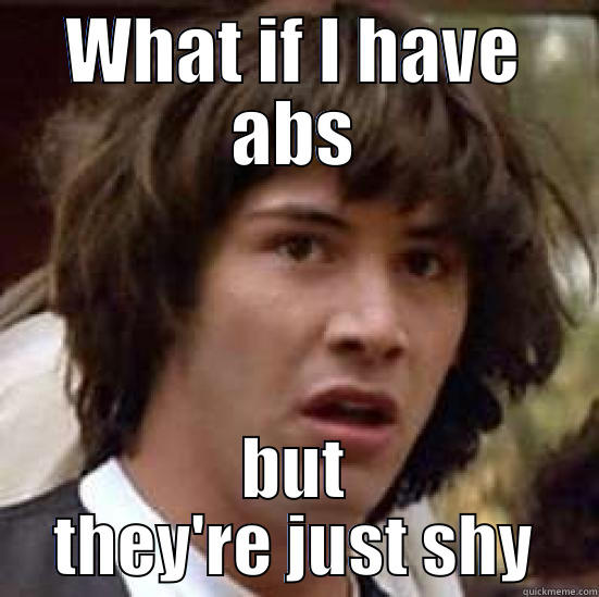 WHAT IF I HAVE ABS BUT THEY'RE JUST SHY conspiracy keanu