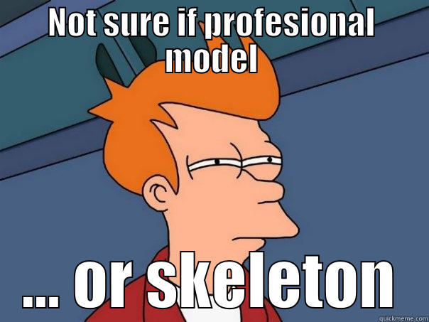 NOT SURE IF PROFESIONAL MODEL ... OR SKELETON Futurama Fry