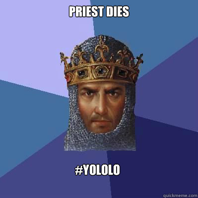 Priest Dies #yololo  Age of Empires