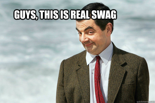 Guys, this is real swag  Real swag