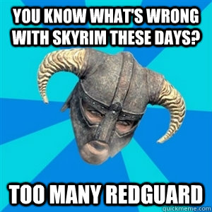 You Know What's Wrong With Skyrim These Days? Too Many Redguard - You Know What's Wrong With Skyrim These Days? Too Many Redguard  Skyrim666