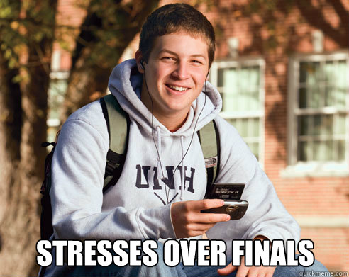  Stresses over Finals  College Freshman