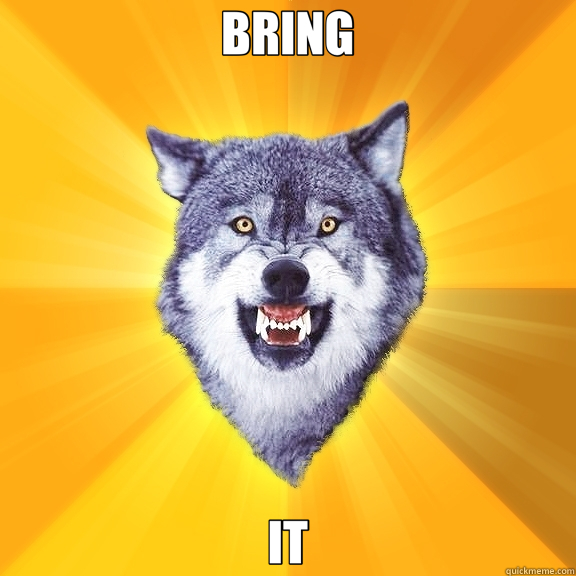 BRING IT  Courage Wolf