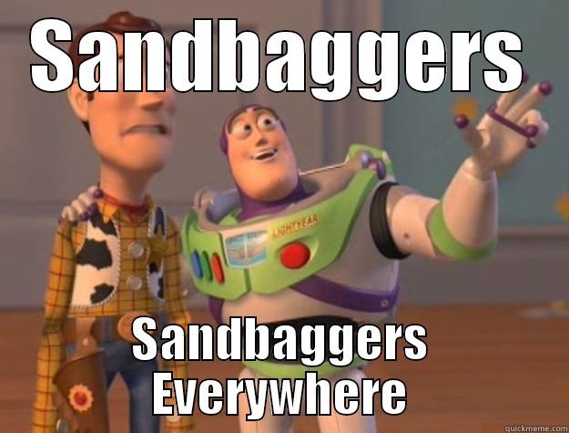 Sanding Baggers - SANDBAGGERS SANDBAGGERS EVERYWHERE Toy Story