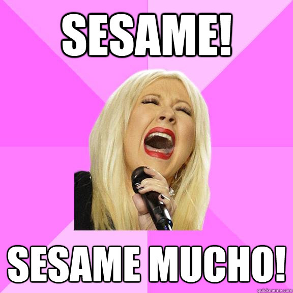 Sesame! Sesame mucho!  Wrong Lyrics Christina